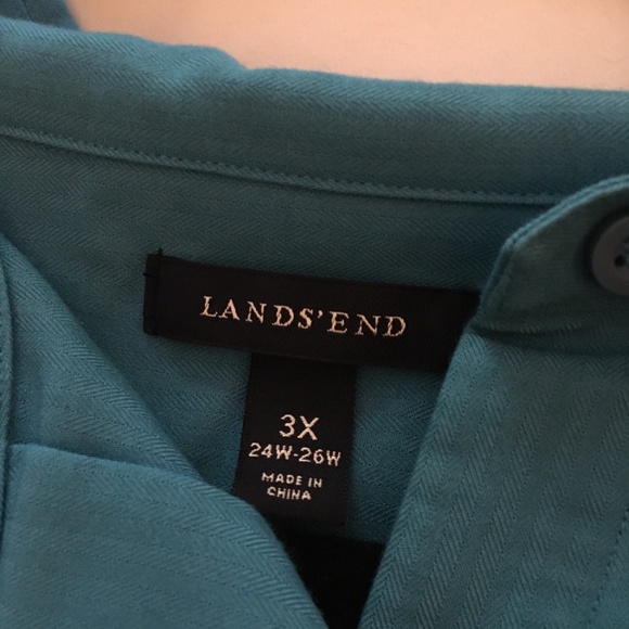Lands end bottom down shirt - Picture 1 of 2